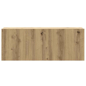 TV-skåp väggmonterat 3 delar artisan ek konstruerat trä