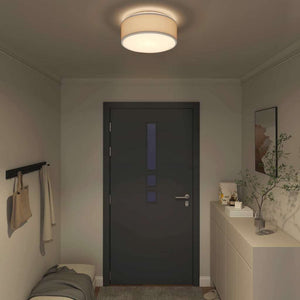 Taklampa med strålkastare Grå 38 x 38 x 13,5 cm tyg