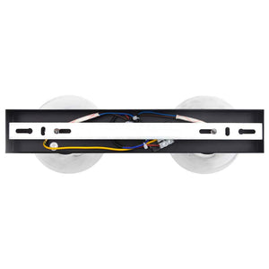 Takspotlight Svart 33 x 13 x 26 cm Glas och Metall