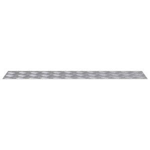 Trappsteg Rektangulär 4 pcs Silver 90 x 20 cm Aluminium