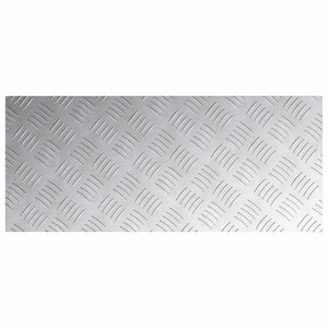 Trappsteg Rektangulär 2 pcs Silver 70 x 30 cm Aluminium