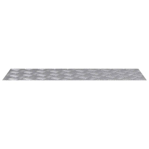 Trappsteg Rektangulär 4 pcs Silver 90 x 30 cm Aluminium