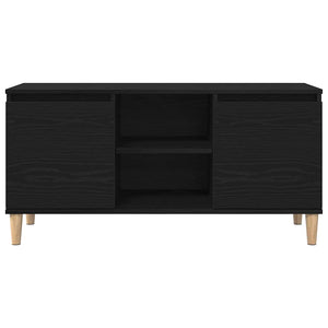 TV-skåp Svart Ek 102 x 35 x 50 cm Konstruerat trä