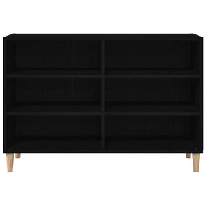 Sideboard Svart Ek 103,5 x 35 x 70 cm Konstruerat trä