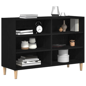 Sideboard Svart Ek 103,5 x 35 x 70 cm Konstruerat trä