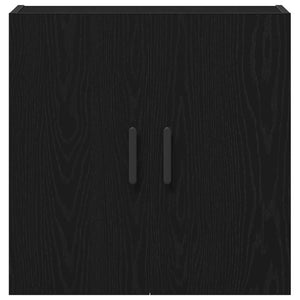 Väggmonterat skåp Svart Ek 60 x 31 x 60 cm Konstruerat trä