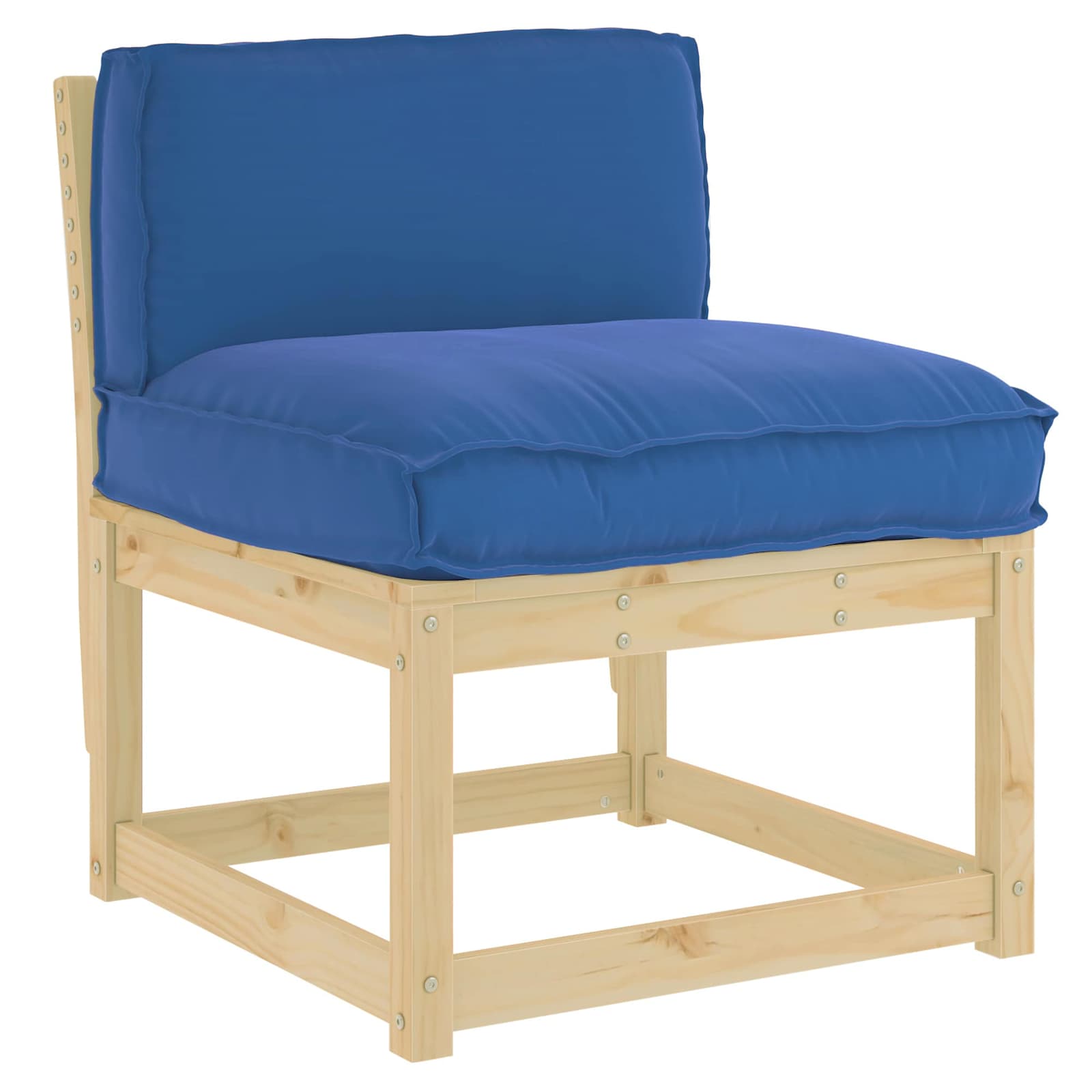 Kudde Oxford Tyg Kungsblå 70 x 40 x 12 cm