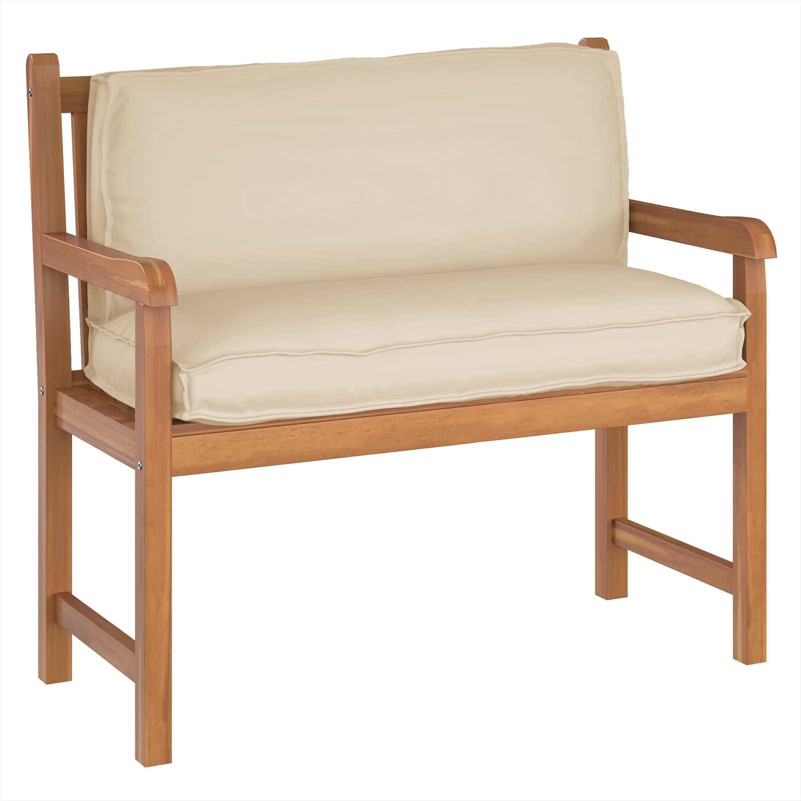 Kudde Oxford Tyg Beige 120 x 40 x 12 cm