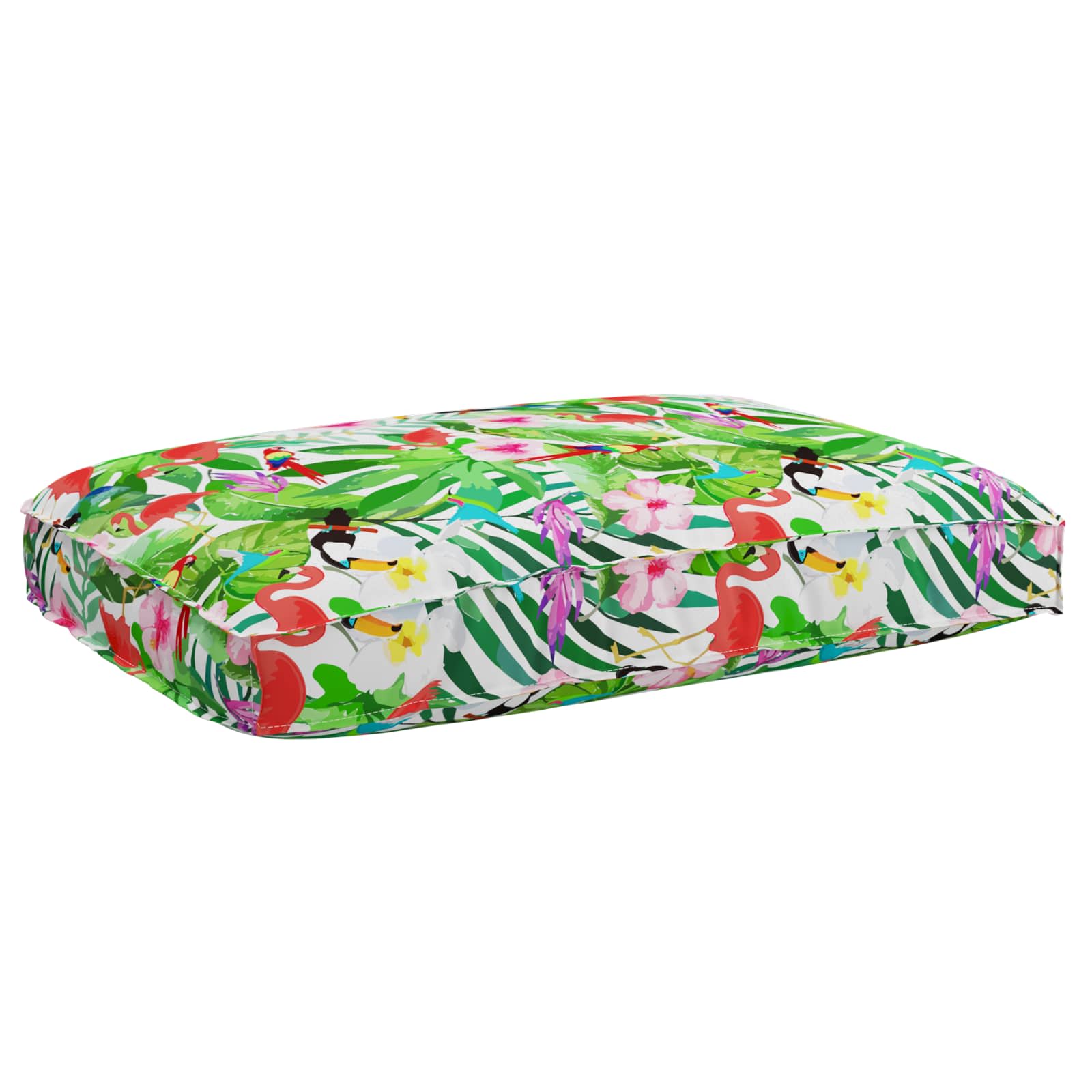 Kudde Oxford Tyg Flerfärgsdesign 120 x 80 x 12 cm