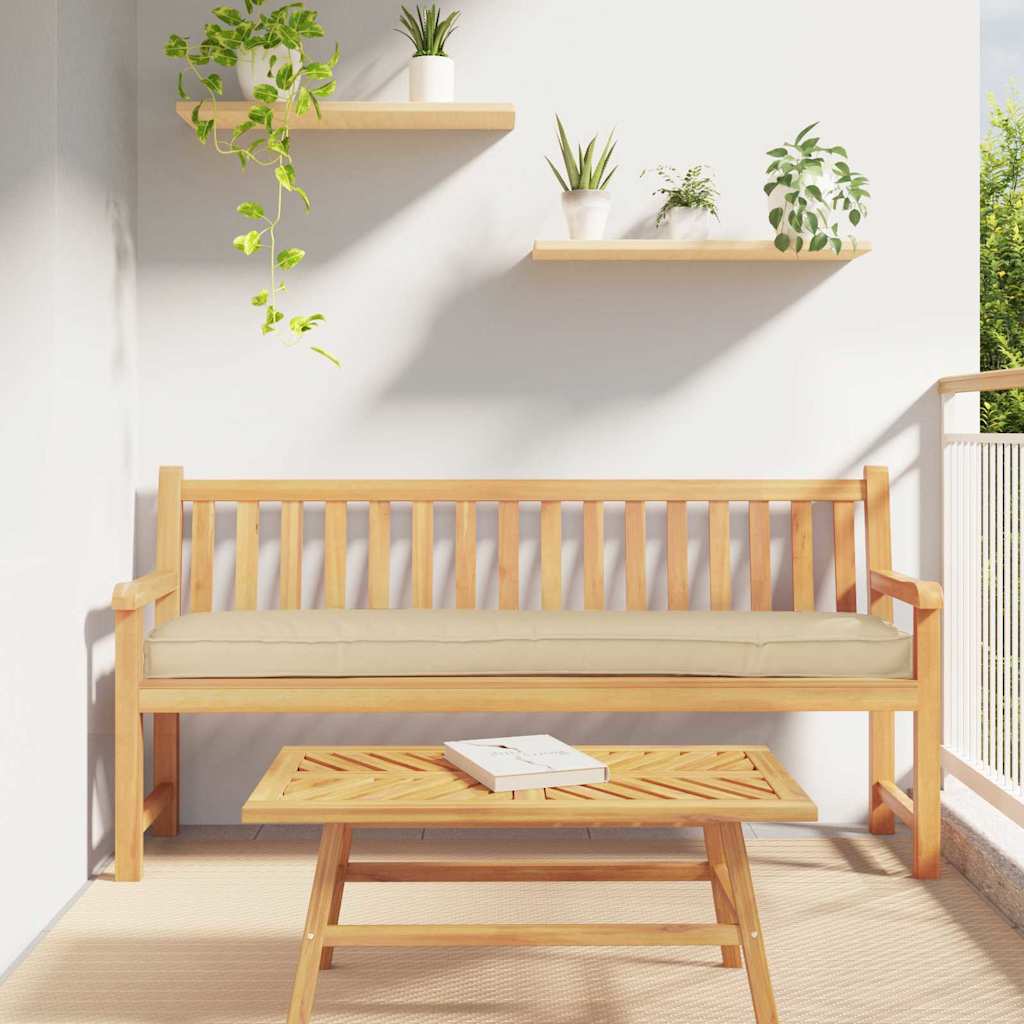 Pallkudde Beige 200 x 40 x 8 cm Oxford Tyg