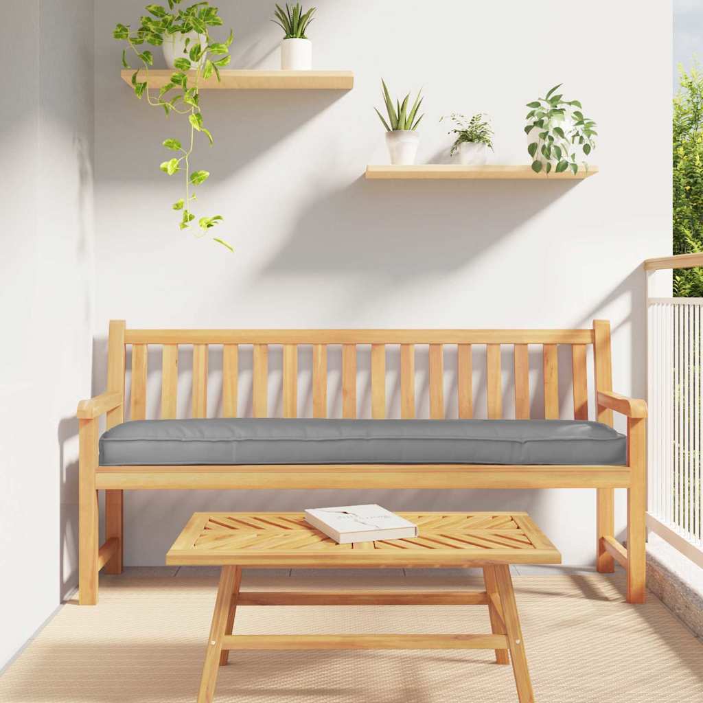 Pallkuddset 2 st Oxford Tyg Grå 200 x 40 x 8 cm