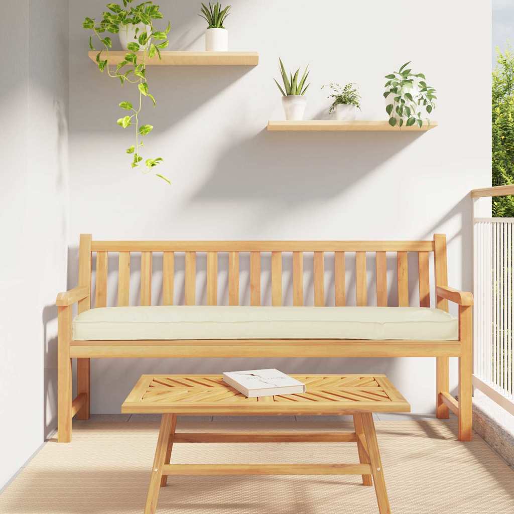 Pallkuddset 2 st Oxford Tyg Gräddvit 200 x 40 x 8 cm