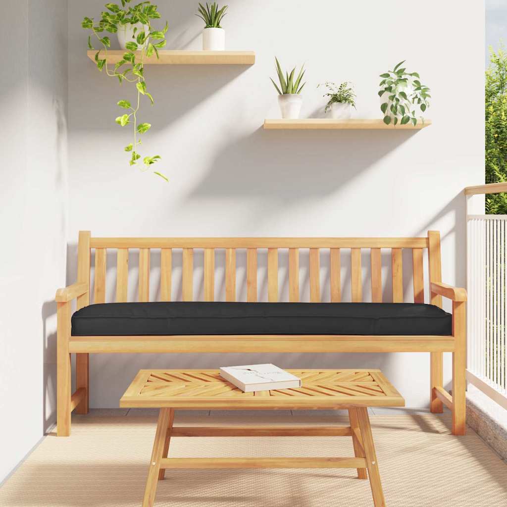 Pallkuddset 2 st Oxford Tyg Svart 200 x 40 x 8 cm