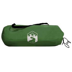 Cykelförrådstält med tak med lagring Grön 218 x 156 x 180 cm