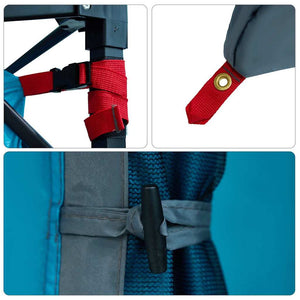 Innertält med tak med lagring Blå 280 x 220 x 176 cm taffeta