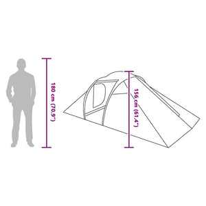Tunnel tält med tak med lagring Grön 510 x 240 x 156 cm taffeta
