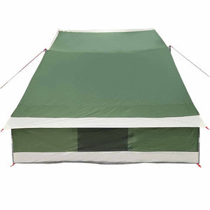 Campingtält med tak med lagring Grön 223 x 163 x 130 cm taffeta