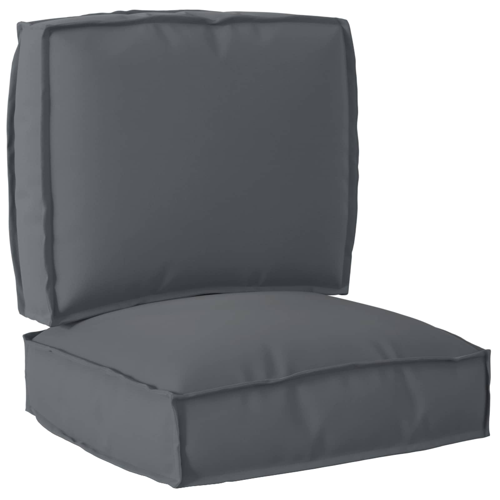 Pallkuddset Oxford Tyg Antracit 50 x 50 x 12 cm