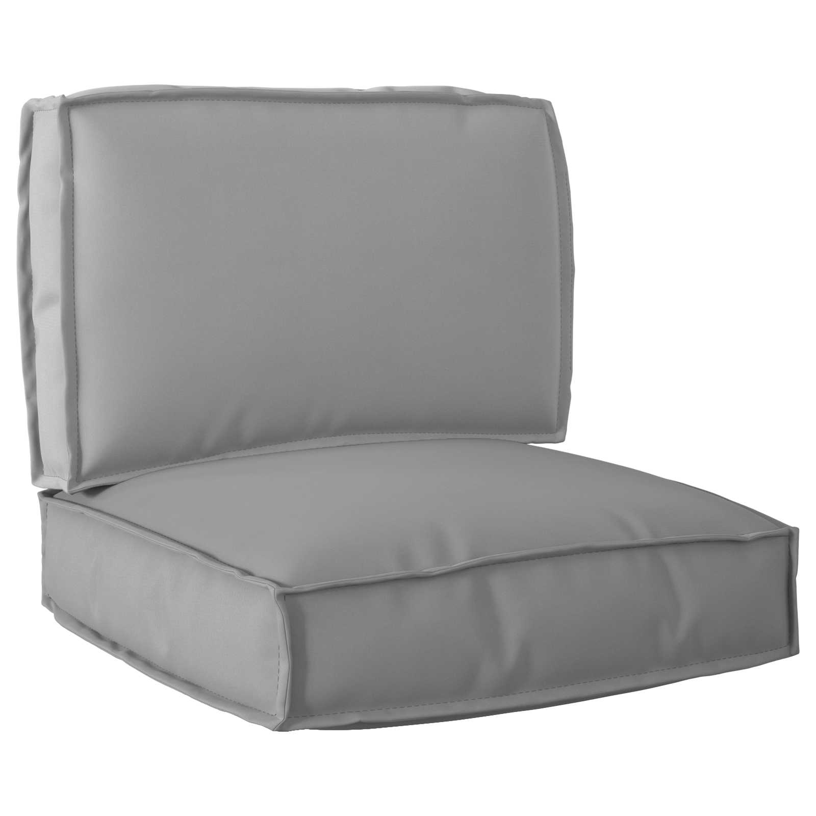 Pallkuddset Oxford Tyg Grå 60 x 60 x 52 cm