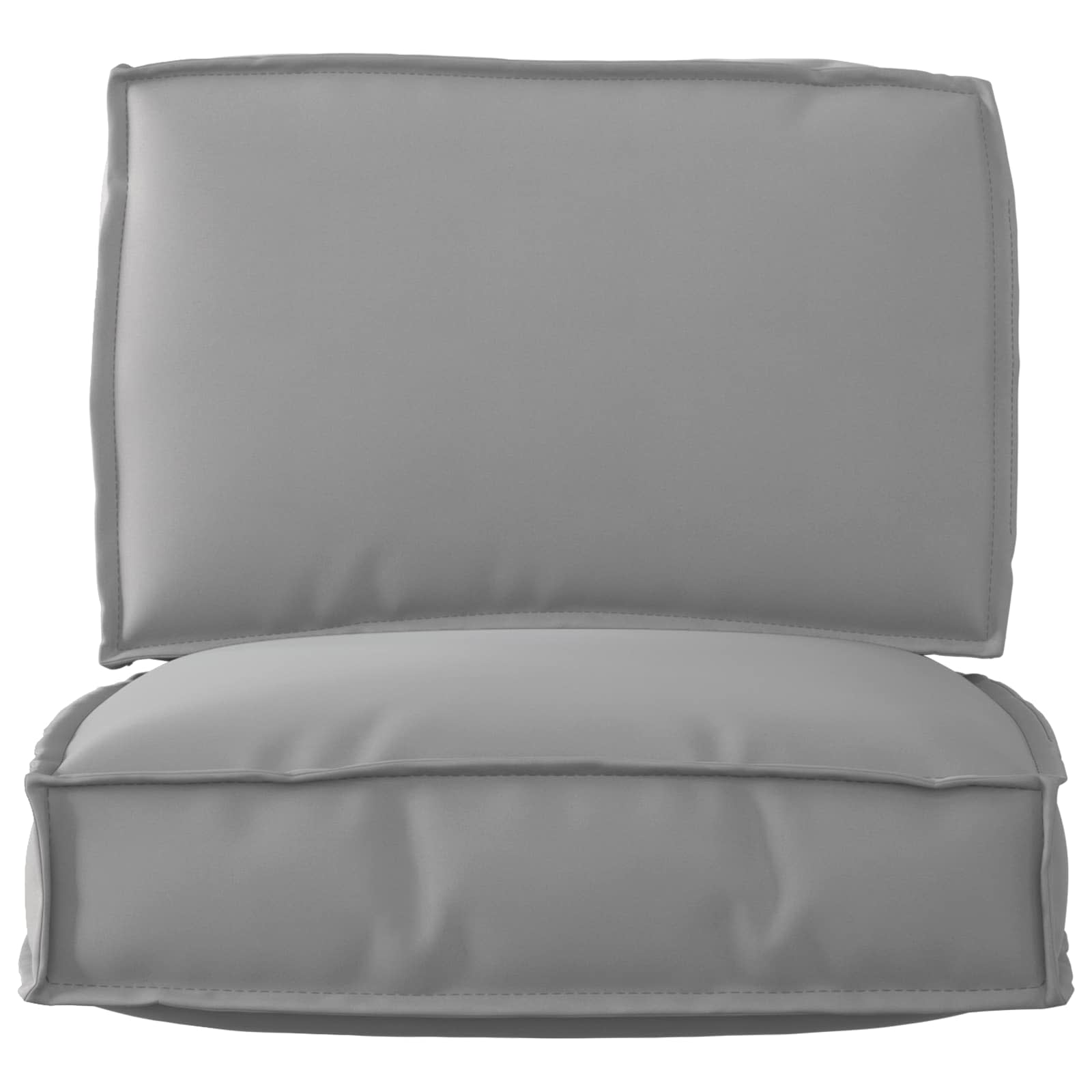 Pallkuddset Oxford Tyg Grå 60 x 60 x 52 cm