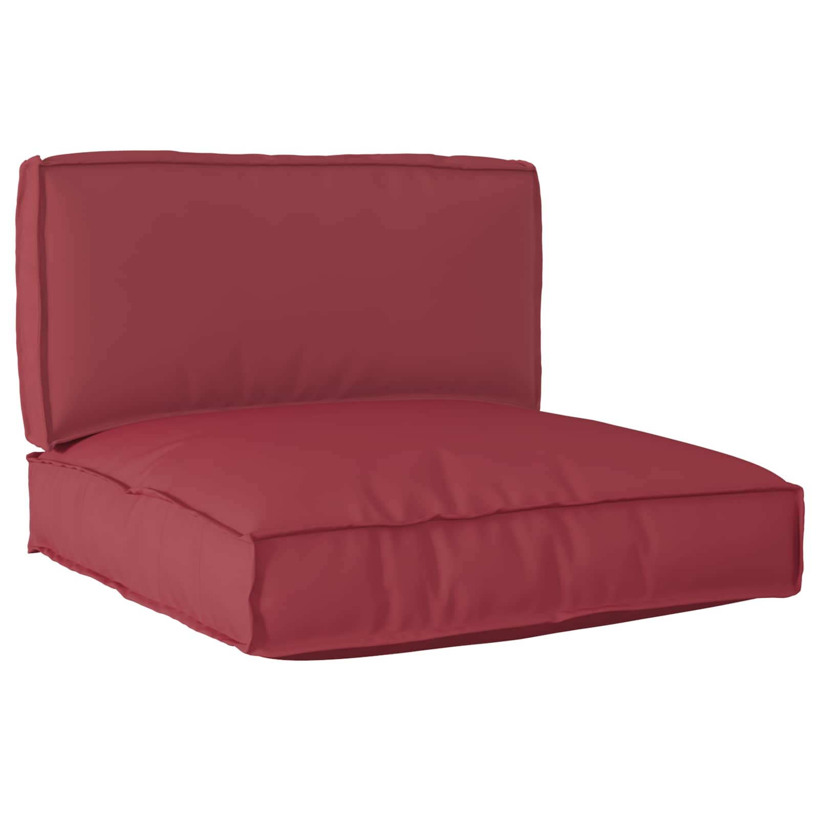 Pallkuddset Oxford Tyg Gräddvit 80 x 80 x 52 cm