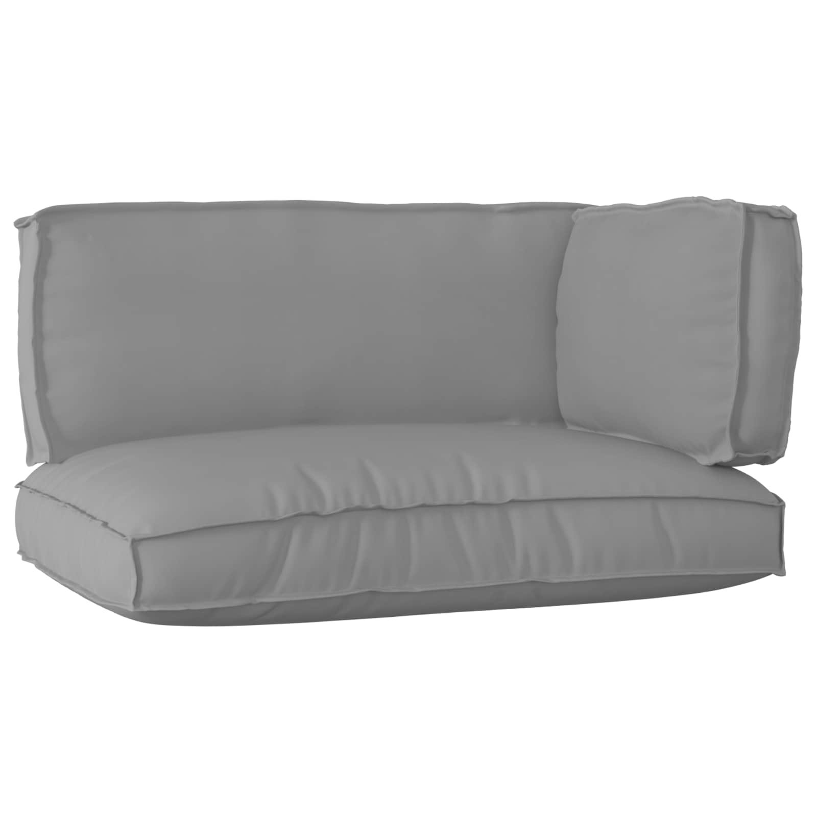 Pallkuddset Oxford Tyg Grå 120 x 80 x 52 cm