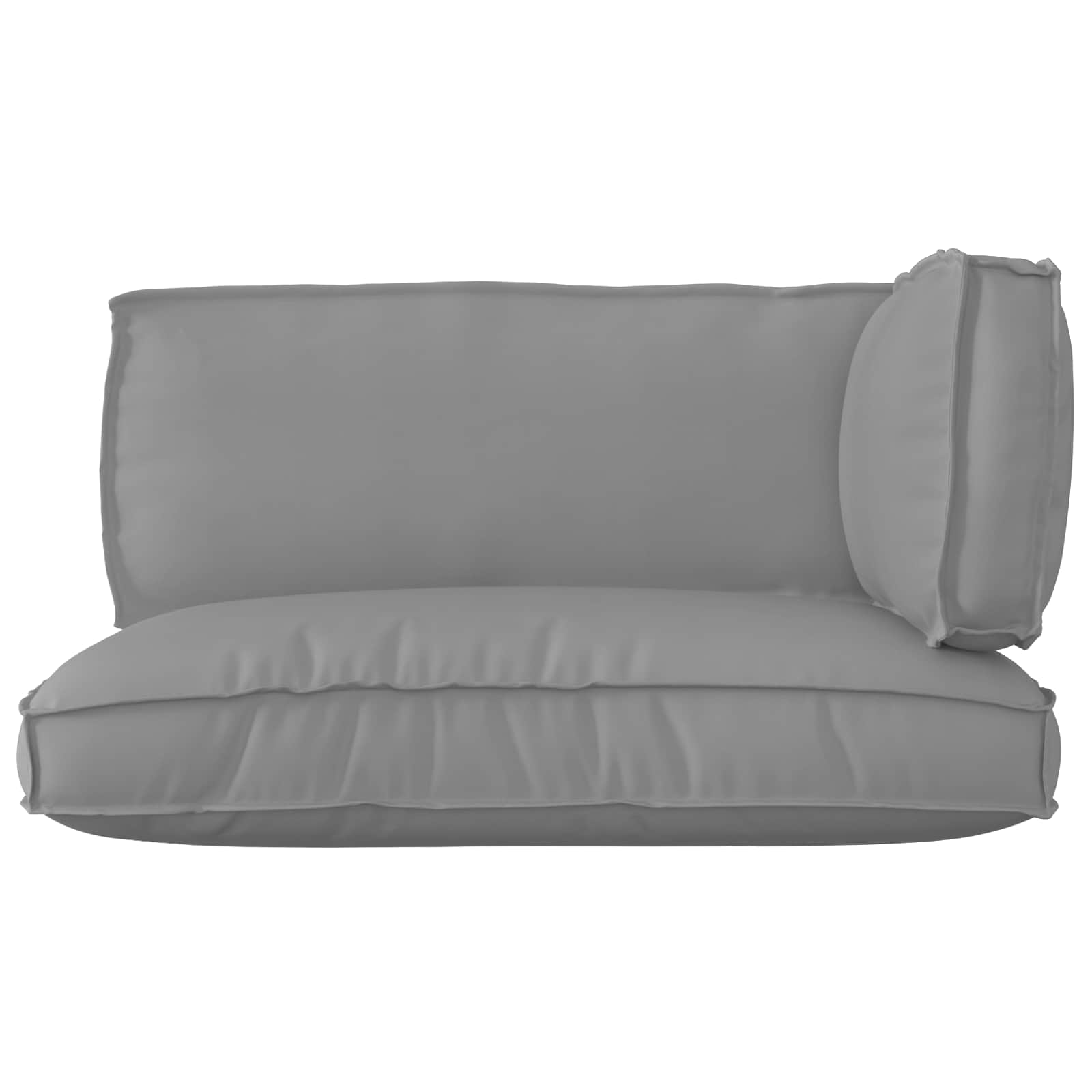 Pallkuddset Oxford Tyg Grå 120 x 80 x 52 cm