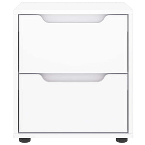 Sängbord VISNES vit 45x40x50 cm konstruerat trä