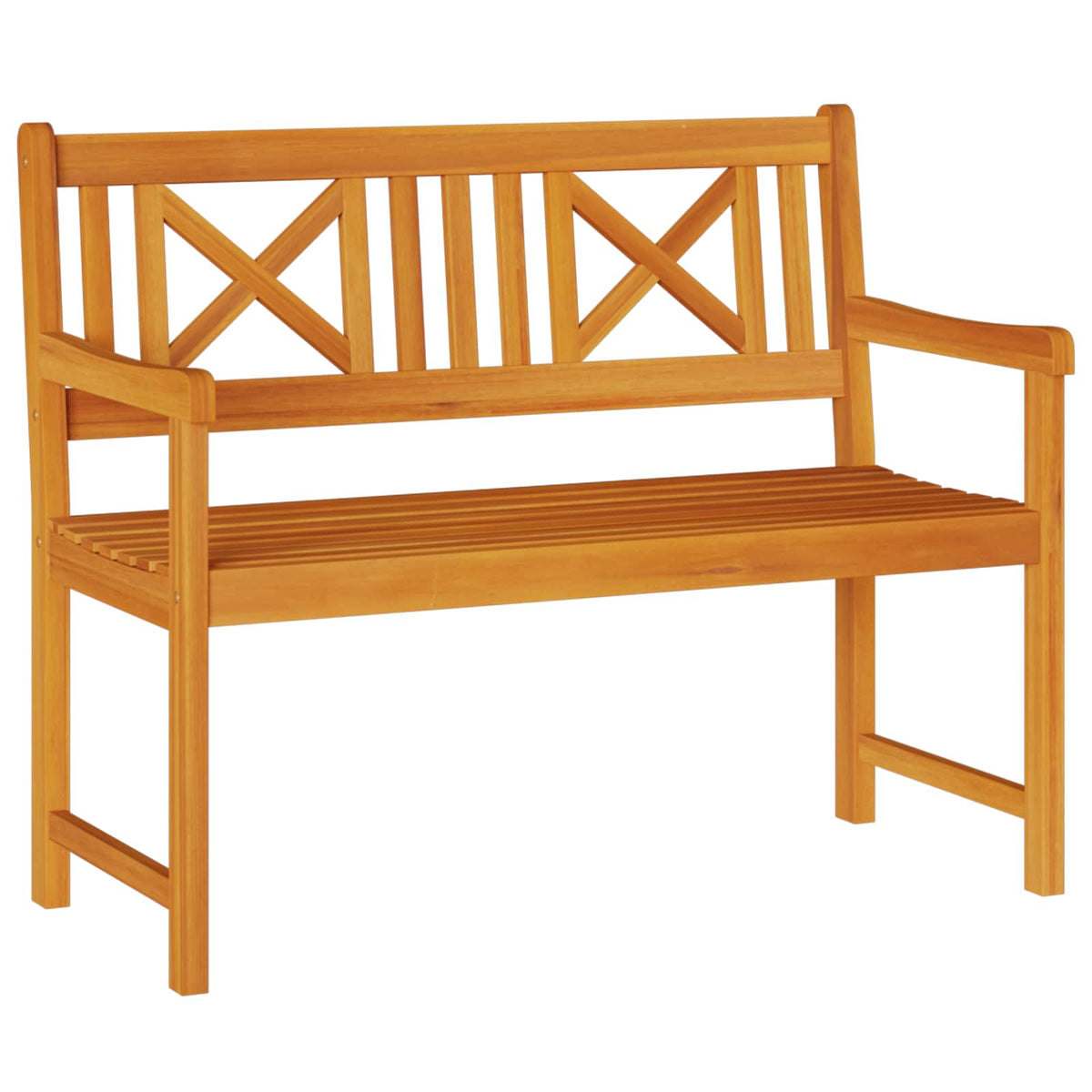 Utomhusbänk 110 x 56 x 90 cm Massivt Akaciaträ Naturlig