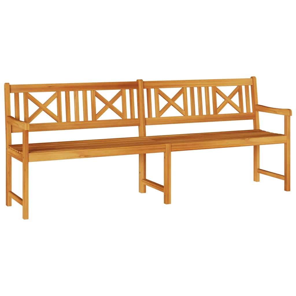Utomhusbänk Naturlig 220 x 56 x 90 cm Massivt Akaciaträ