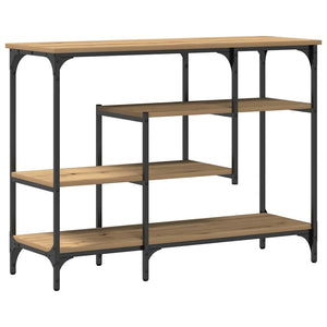 Konsolbord med hylla med lagring artisan ek 100 x 35 x 75 cm