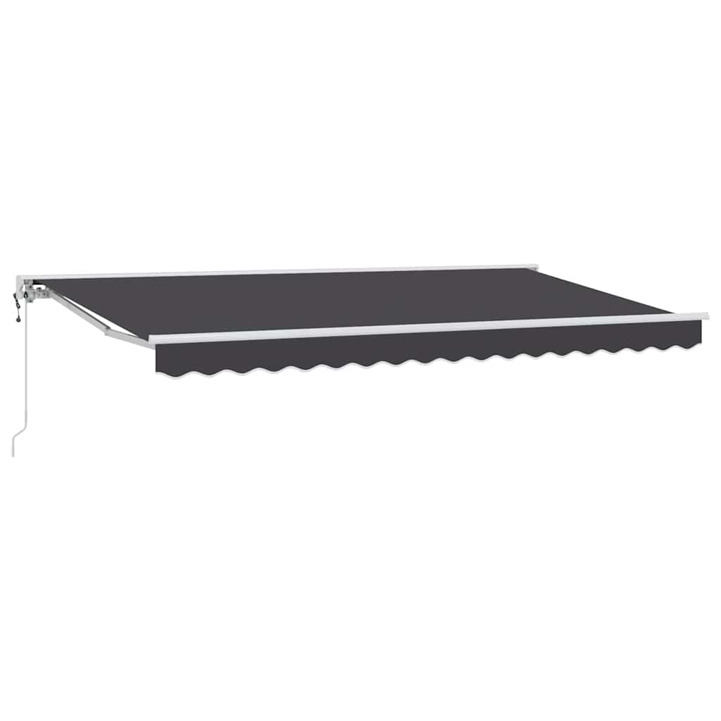 Markisram Antracit 350 x 200 cm Polyester med PU-beläggning