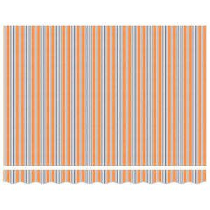 Utfällbar markis Flerfärgsdesign 300 x 250 cm Tyg och Metall