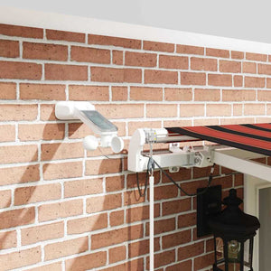 Utfällbar markis Orange och Brunt 500 × 300 cm