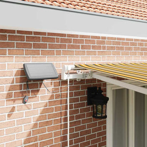 Utfällbar markis Flerfärgsdesign 500 × 350 cm Tyger och Stål