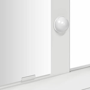 Smyckebord med låda Vit 100 x 41 x 140 cm Konstruerat trä