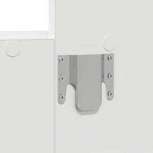 Smyckebord med låda Vit 60 x 40 x 70 cm Konstruerat trä