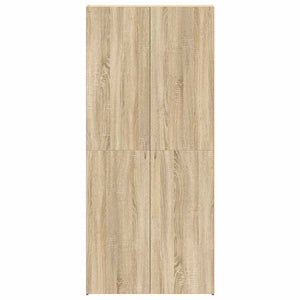 Skoskåp med hylla Brun 80 x 35.5 x 180 cm Konstruerat trä