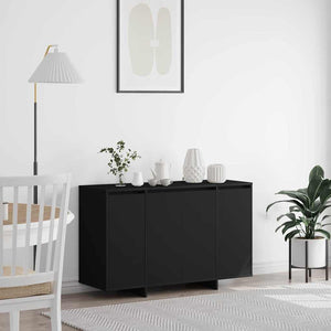Sideboard Svart 120 x 41 x 75 cm Konstruerat trä