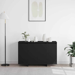 Sideboard Svart 120 x 41 x 75 cm Konstruerat trä