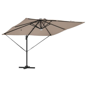 Roma Parasol Taupe 286 x 284 x 270 cm Aluminium och Polyester