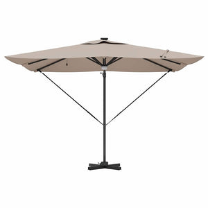 Roma Parasol Taupe 286 x 284 x 270 cm Aluminium och Polyester