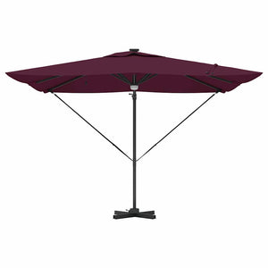Roma Parasol Röd 286 x 284 x 270 cm Aluminium och Polyester