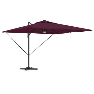 Roma Parasol Röd 286 x 284 x 270 cm Aluminium och Polyester