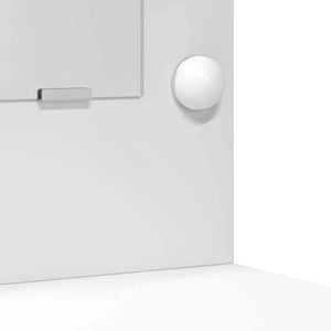 Sminkbordssats med LED med låda 3 pcs Vit Konstruerat trä