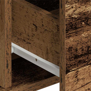 Sideboard 2 pcs Gammalt trä 60 x 31 x 84 cm Konstruerat trä