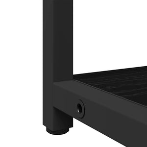 Badrumsmöbelset med hylla med dörr 3 pcs Svart Konstruerat trä