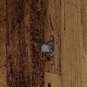 Badrumsmöbelset 4 pcs Brun 33 x 33 x 185.5 cm Konstruerat trä