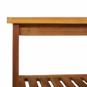 Trädgårdsskab Naturfärg 90 x 40 x 90cm Massivt Akaciaträ