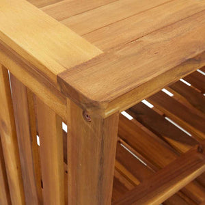 Trädgårdsskab Naturfärg 90 x 40 x 90cm Massivt Akaciaträ